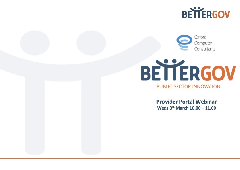 Cover slide depicting the topics covered in the webinar